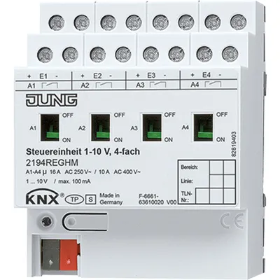 Produktbild von Jung 2194REGHM Steuereinheit 1-10 V, 4fach