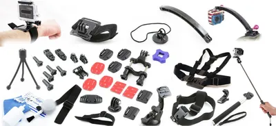 Zdjęcie produktu dla ZESTAW XXL Akcesoria do GoPro Go Pro HERO 7 6 5 4 3+ 3 2 1
