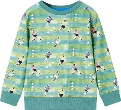 Produktbild von Kinder-Sweatshirt Hellgrün Melange 116