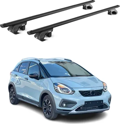 Image de Barres de toit transversales pour Honda Jazz Crosstar 2020-2025 Noir 2x ABE