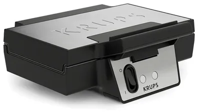 Produktbild von Krups FDK2, 2 Waffel(n), Quadratisch, Schwarz, 850 W, 234 mm, 265 mm