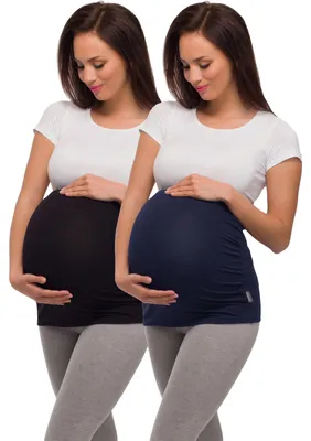 Produktbild von Be Mammy Damen Bauchband 04 2er Pack (Schwarz + Marineblau, S)
