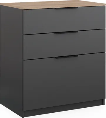 Zdjęcie produktu dla Kredens Vicco Betti Antracyt/Sonoma 50 x 90 cm, Model 40611