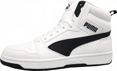 Immagine prodotto di Scarpe da ginnastica Puma Rebound V6 da uomo, modello alto, colore bianco, ideali per il tempo libero