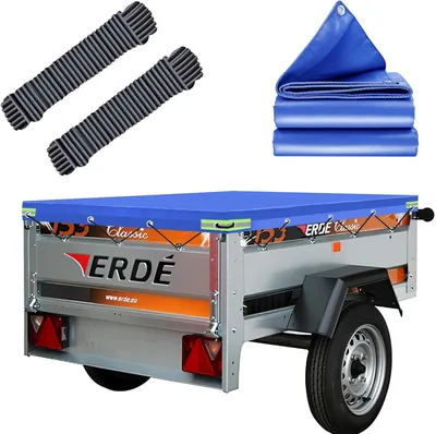 Zdjęcie produktu dla Plandeka na przyczepę 150 x 105 cm, wodoodporna, odporna na rozdarcia, do transportu