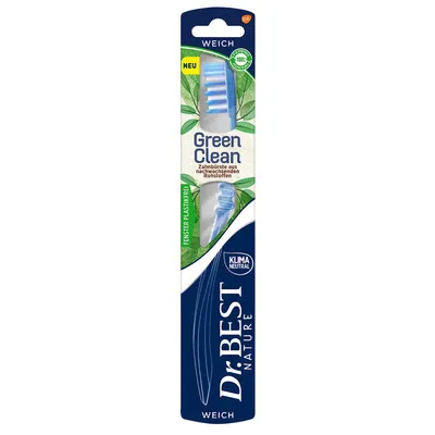 Obrázok produktu pre Dr.Best GreenClean - Mäkká zubná kefka pre profesionálnu ústnu hygienu