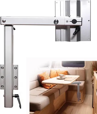Obrázek produktu pro Nohy skládacího stolu RV, otočné o 360°, odnímatelné provedení, stříbrná barva