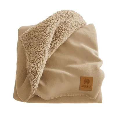 Produktbild von Wohndecke Super Soft Kuscheldecke Sofadecke Wendedesign 150x200 cm Beige