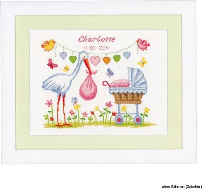 Image de Vervaco Kit de broderie "Cigogne"