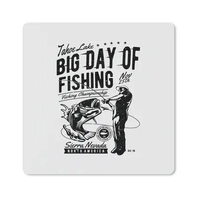 Produktbild von MuchoWow® Mauspad Mousepad Angeln - Rute - Retro 20x20 cm - Mousepads - Maus Mat - Pad - Mausunterlage - Desk Mat - Bureauartikeln