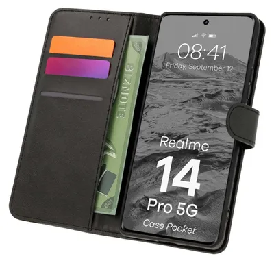 Produktbild von BIZON Case Pocket Realme 14 Pro 5G schwarz