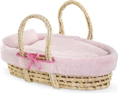 Produktbild von Puppen-Zubehör-Set: Corolle Puppenbettchen, Rosa Plüsch, für 36 & 42 cm Puppen, ab 3 Jahren