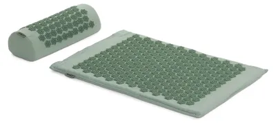 Produktbild von Famanu Akupressurmatte mit Kissen – Grün, 68 x 44 x 2 cm