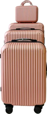 Produktbild von Hartschalenkoffer 4er-Set Frenzi Rosegold NTK-Collection