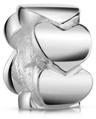 Produktbild von MATERIA by Matthias Wagner 925 Silber Bead Spacer Herzen Zwischenelement für Armbänder / Ketten 734