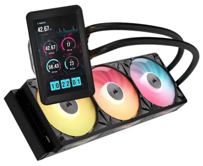Productafbeelding van Corsair iCUE LINK TITAN II 360 RX LCD, AIO vloeistofkoeler, 36 cm, Zwart