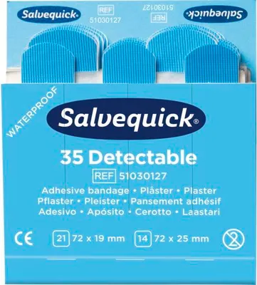 Produktbild von Salvequick Pflaster Nachfüllung, detektierbar