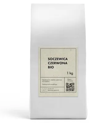 SOCZEWICA CZERWONA BIO 1 kg - THE PLANET