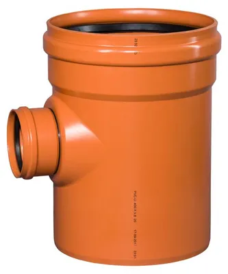 Produktbild von PVC-Abzweigrohr Osma KGEA 87°, DN 400 x 160, orange
