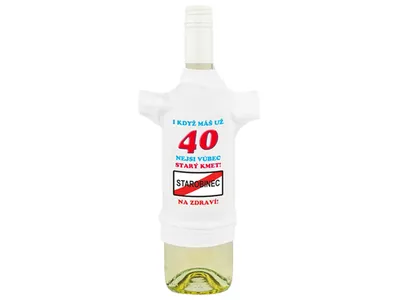 Obrázok produktu pre Tričko na fľašu k štyridsiatke CZ
