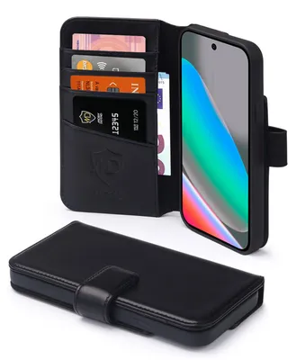 Productafbeelding van MobyDefend Hoesje - Geschikt voor Google Pixel 10 / Google Pixel 10 Pro  - Luxe Leren  Wallet Bookcase - Zwart