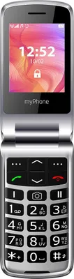 Produktbild von MP myPhone Rumba 2 Schwarz 2.4” Farbdisplay Klapphandy ohne Vertrag mit Großen Tasten und Kamera, Notruftaste, Ladestation, Frontdisplay, MP3, Taschenlampe, Bluetooth, große Akku 800 mAh, Schwarz