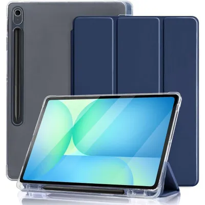 Image de Coque pour Samsung Galaxy Tab S9 (11 Pouces) avec Porte-Stylet, Protection Antichoc Renforcé - Bleu Marine