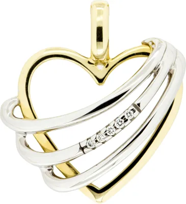 Produktbild von Orolino Anhänger 585/- Gold 2,1cm gelb Brillant Weiß 067340071-1
