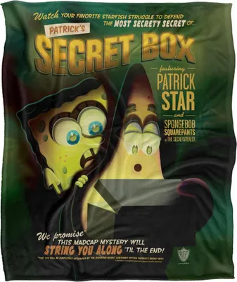Produktbild von SpongeBob SquarePants - "Secret Box" Decke, Seidig, Supersoft TV24067 (Einheitsgröße) (Bunt)