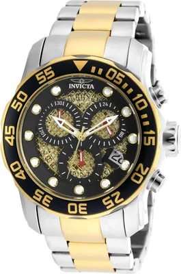 Immagine prodotto di Invicta Pro Diver 19839 Orologio da Uomo - Movimento al Quarzo - Acciaio Inossidabile con Quadrante Nero - 48 mm