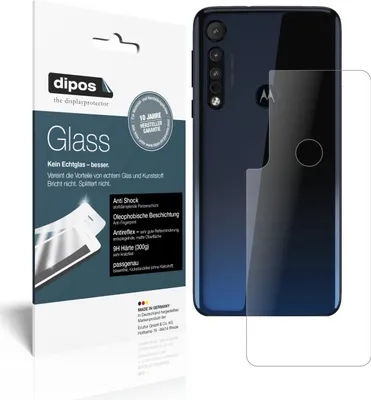 Produktbild von 2x Schutzfolie für Motorola One Macro Rückseite matt - Anti-Shock 9H Folie dipos Glass Kunststoffglas