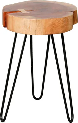 Image de Table d'appoint en bois Table en bois massif petite table en acacia