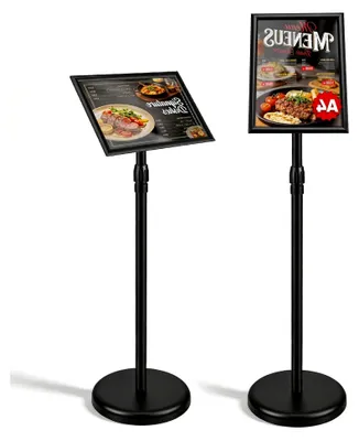 Produktbild von Infoständer DIN A4 mit stabiler Basis, höhenverstellbar und drehbar