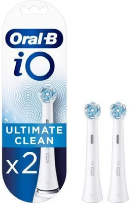 Zdjęcie produktu dla Wymienna szczoteczka Oral-B iO Ultimate Cleaning biała, 2 sztuki