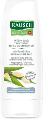 Produktbild von RAUSCH Willow Bark Treatment Rinse Conditioner, Frauen, Nicht-professionelle Haarspülung, Alle Haare, Antischuppen, Schutz, Revitalisierend, Beruhigend, 200 ml, Flasche