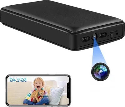 Obrázok produktu pre Powerbanka 10 000 mAh, mini Wi-Fi bezpečnostná kamera 1080p s detekciou pohybu