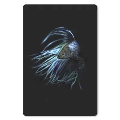Produktbild von MuchoWow® Mauspad Mousepad Fisch - Schwanz - Schwarz 18x27 cm - Mousepads - Maus Mat - Pad - Mausunterlage