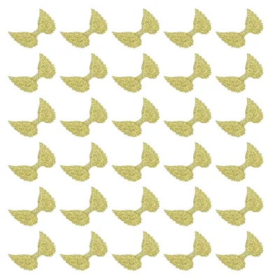 Produktbild von 30 goldene Glitzer-Engelsflügel für kreatives Basteln
