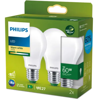Obrázok produktu pre Philips 8720169275072, 4 W, 60 W, E27, 840 lm, 50000 h, Teplá biela