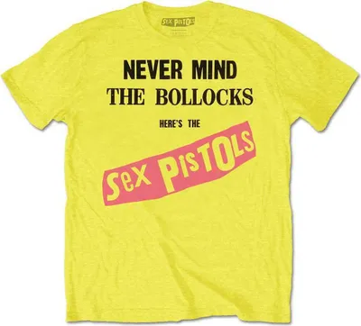 Immagine prodotto di Sex Pistols - Maglietta "Never Mind The Bollocks" per uomini/donne Unisex RO2008 (XL) (Giallo)