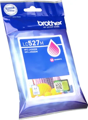 Produktbild von Brother LC527M, Magenta, Tinte auf Pigmentbasis, 1 Stück(e), 900 Seiten, Einzelpackung