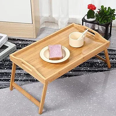 Produktbild von Laptop-Tisch für das Bett - faltbare Frühstückstafel 56 x 30 x 24 cm