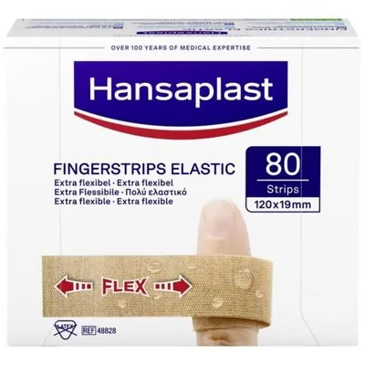 Produktbild von Wundpflaster Hansaplast Elastic Fingerverband 12x2cm 80 Stück