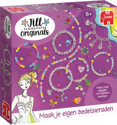 Produktbild von Jumbo 19911, Armbänder-Bastelset für Kinder, 6 Jahr(e), Mehrfarbig