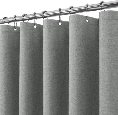 Obrázek produktu pro Šedá sprchová záclona – voděodolná a odolná proti plísním – kus – látka – 182 x 182 cm