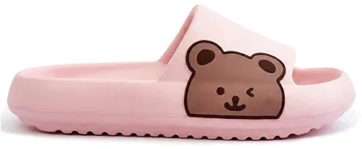 Produktbild von Damen Slippers Badeschuhe Mit Teddybärmuster Karin Rosa Gr.36/37