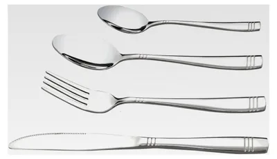 Produktbild von 48-teiliges Edelstahl Besteckset für 12 Personen, rostfreies Essbesteck