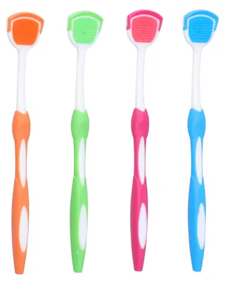 Image de Gratte-langue en plastique, idéal pour les voyages, portable, pour rafraîchir l'haleine, et brosse nettoyante pour l'hygiène bucco-dentaire