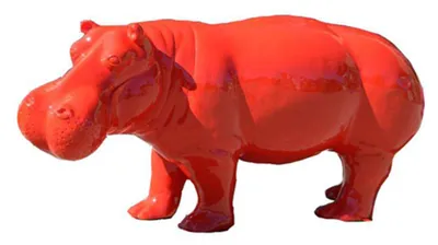 Image de Abstract Design Figure Statue Décoration jardin design Statues Figures Hippopotame