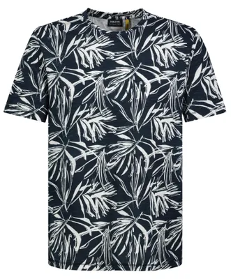 Produktbild von Sublevel Kurzarmshirt Rundhalsausschnitt Geblümt Gerade Passform Größe: XL